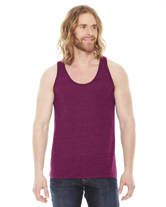 American Apparel Unisex Triblend Tank | Tri Cranberry