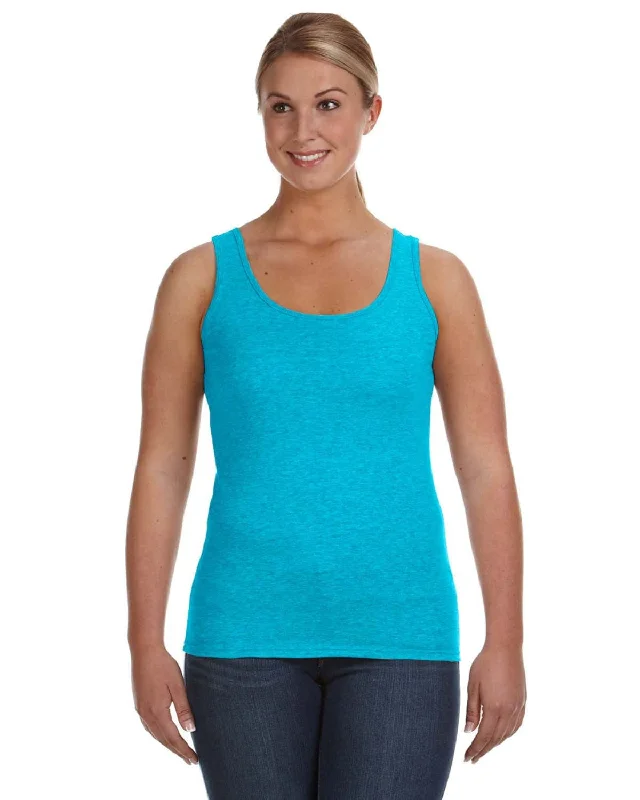 Anvil Ladies Lightweight Tank | Caribbean Blue