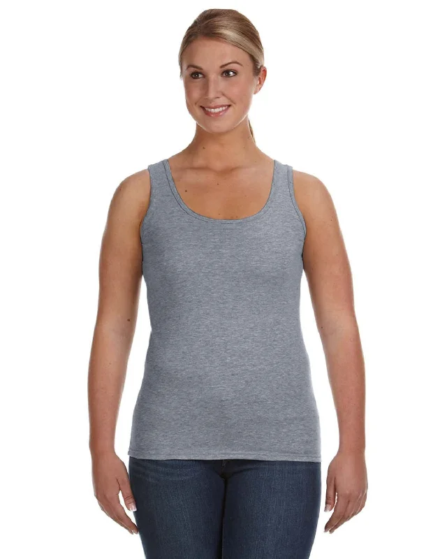 Anvil Ladies Lightweight Tank | Heather Graphite