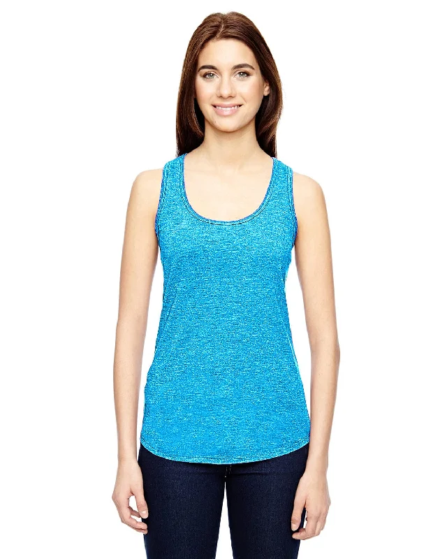 Anvil Ladies Triblend Racerback Tank | Hthr Carib Blue