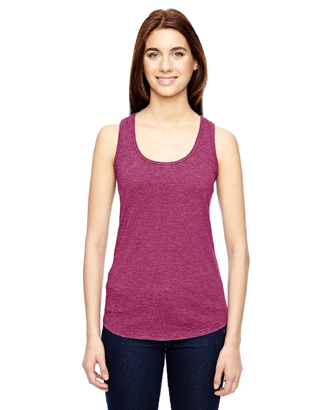 Anvil Ladies Triblend Racerback Tank | Hthr Raspberry