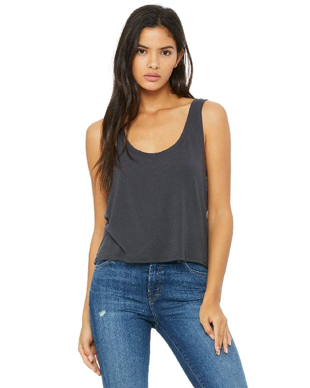 Bella+Canvas Ladies Boxy Tank | Dark Grey