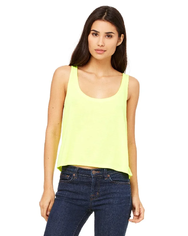 Bella+Canvas Ladies Boxy Tank | Neon Yellow