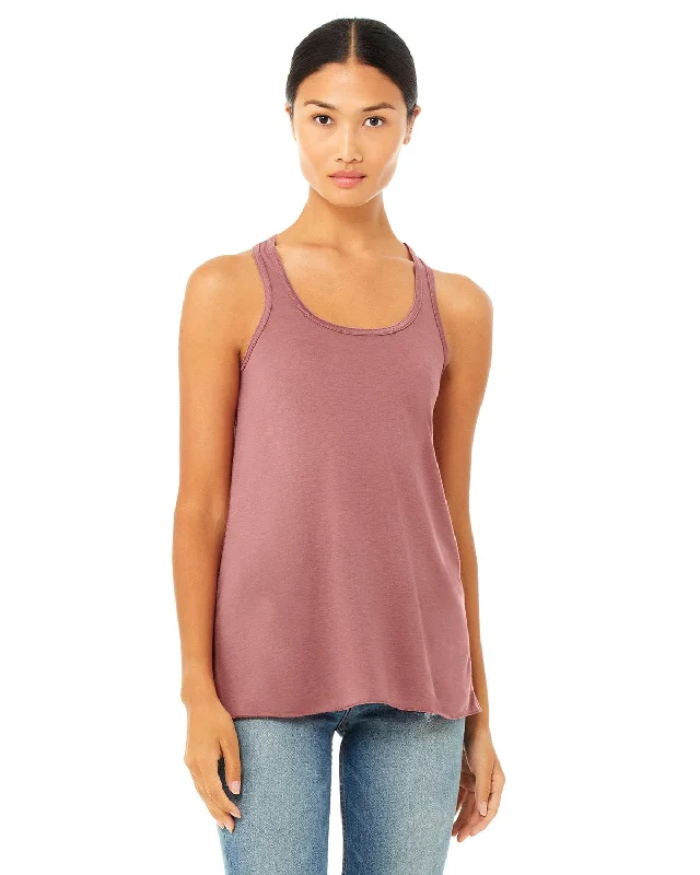 Bella+Canvas Ladies Flowy Racerback Tank | Mauve