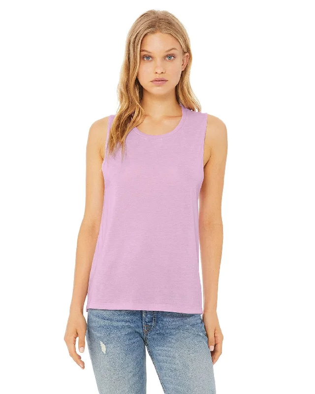 Bella+Canvas Ladies Flowy Scoop Muscle Tank | Lilac