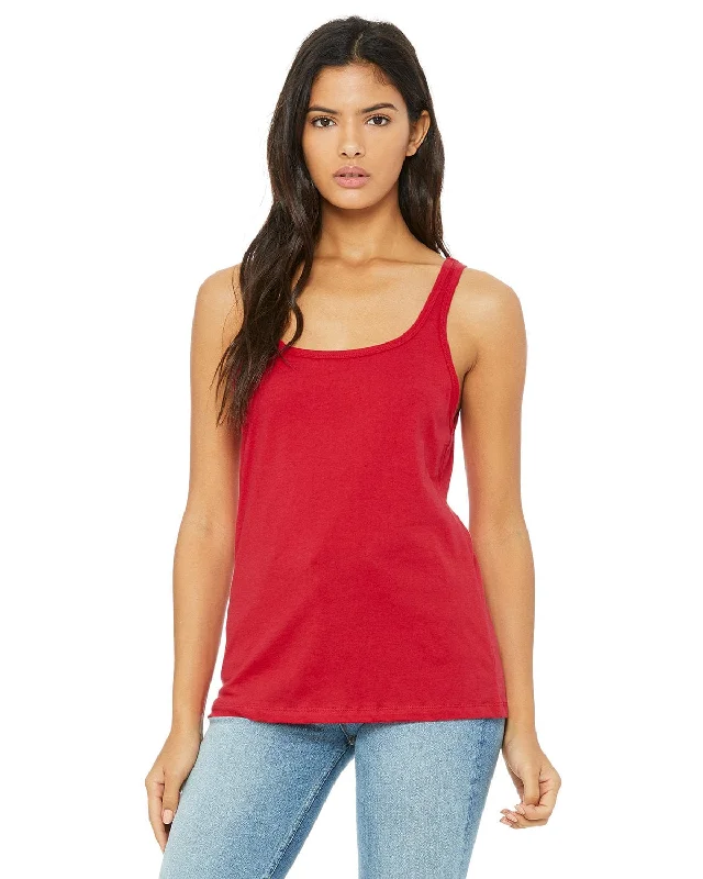 Bella+Canvas Ladies Relaxed Jersey Tank | Red