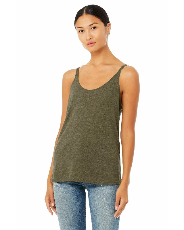 Bella+Canvas Ladies Slouchy Tank | Heather Olive