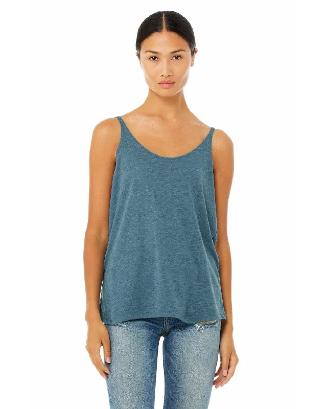 Bella+Canvas Ladies Slouchy Tank | Hthr Deep Teal