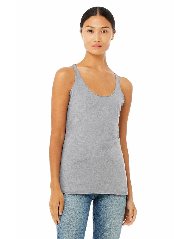 Bella+Canvas Ladies Triblend Racerback Tank | Ath Grey Triblnd