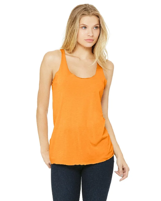 Bella+Canvas Ladies Triblend Racerback Tank | Orange Triblend