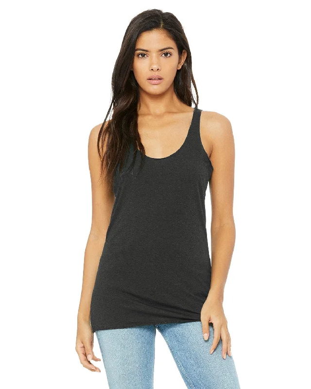 Bella+Canvas Ladies Triblend Racerback Tank | Sd Dk Gry Trblnd