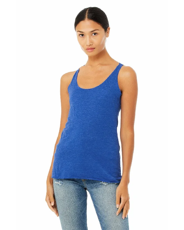 Bella+Canvas Ladies Triblend Racerback Tank | Tr Royal Triblnd