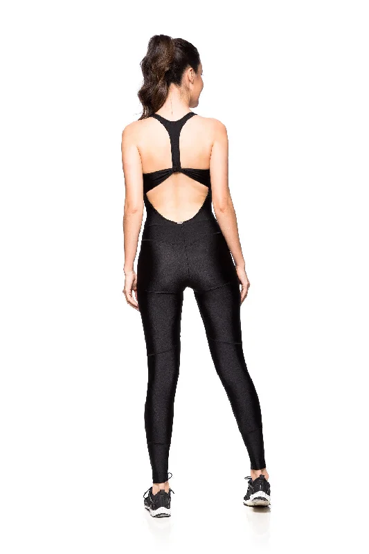 Basic Shine Jumpsuit - Black