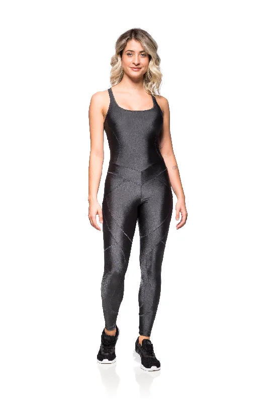 Basic Shine Jumpsuit - Graphite