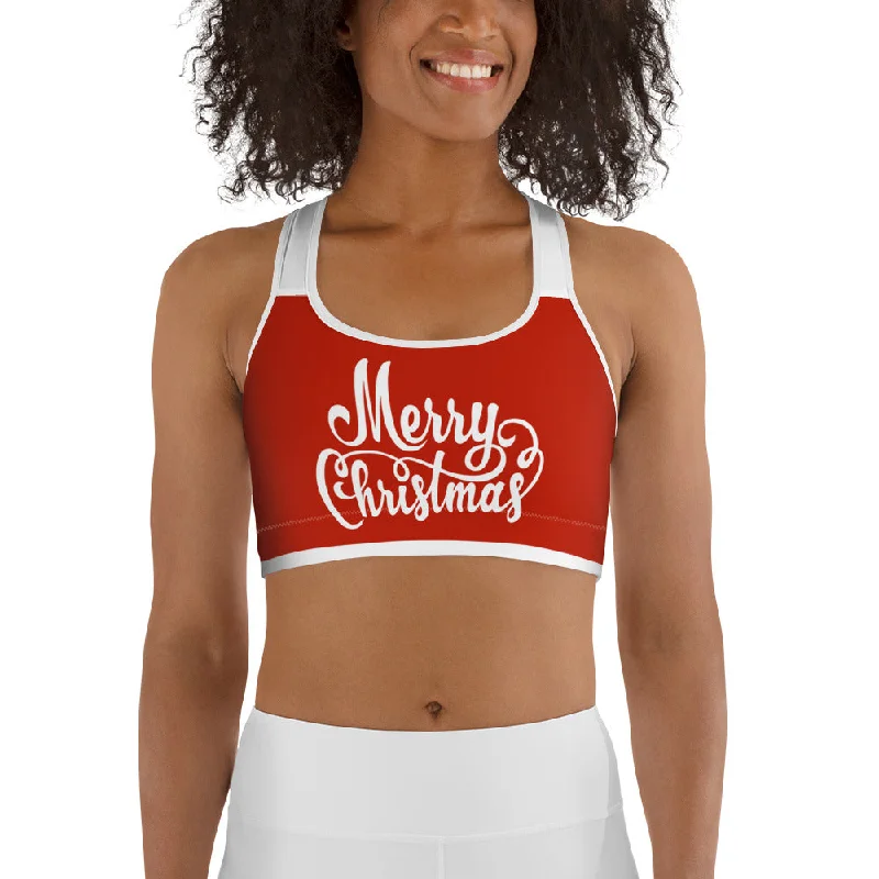 Christmas Shorts Sports Bra