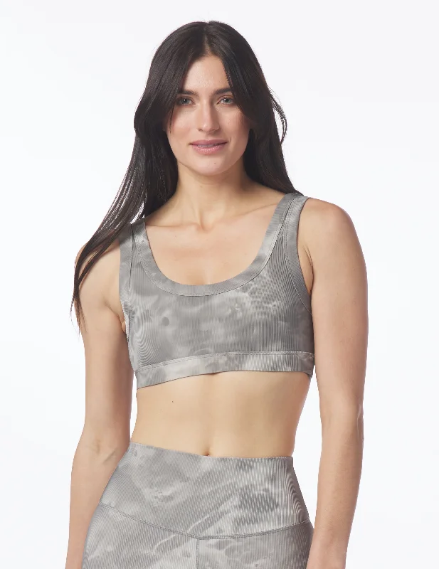 Ease Bra: Silver Fog Lava Dye