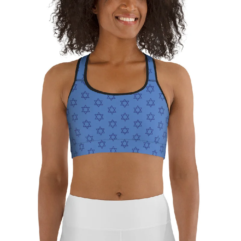 Hanukkah Print Sports Bra