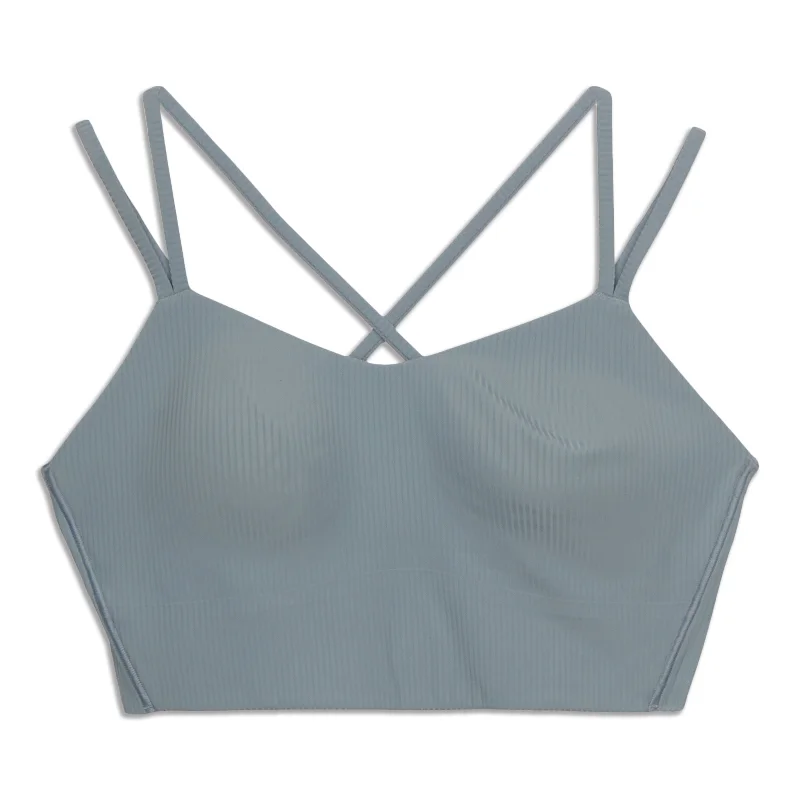 Like A Cloud Ribbed Longline Bra - Resale