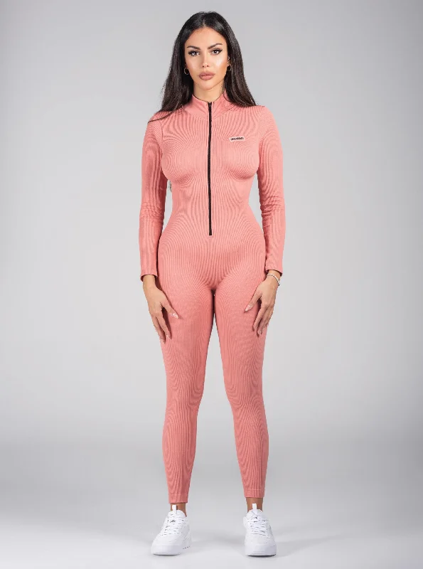 Snatched Jumpsuit - Pink