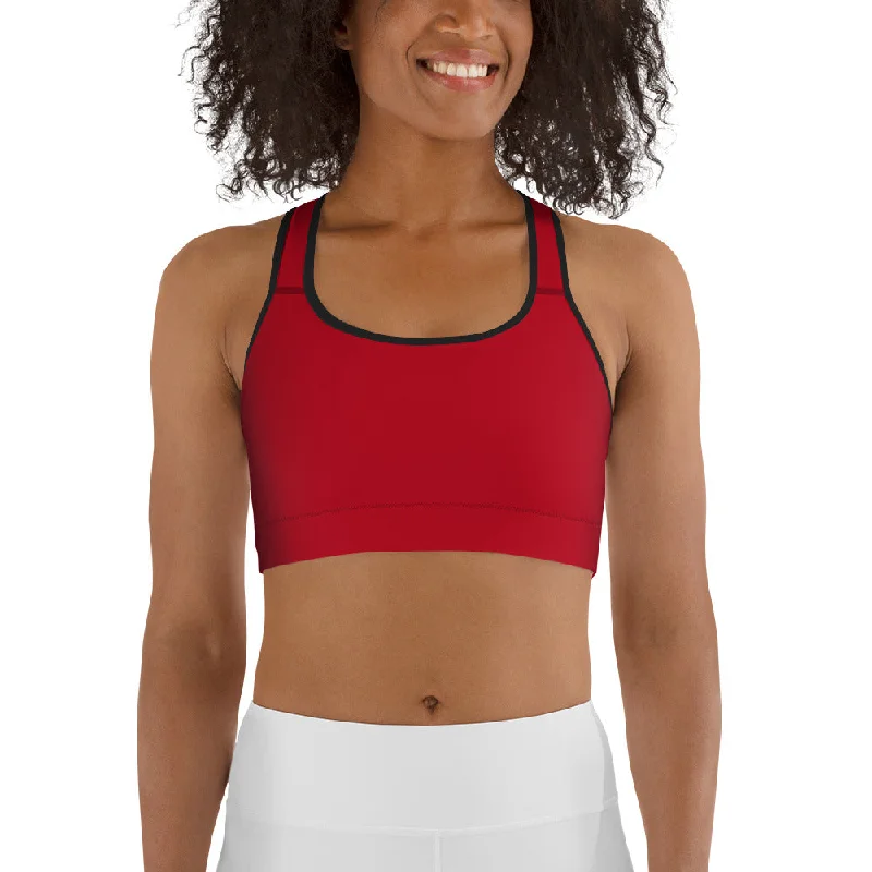 Scarlet Red Sports Bra