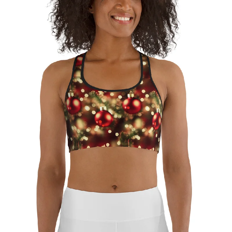 Tis The Season Sports Bra