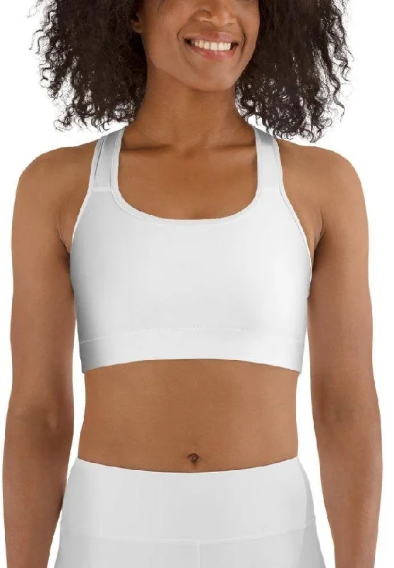 White Sports Bra