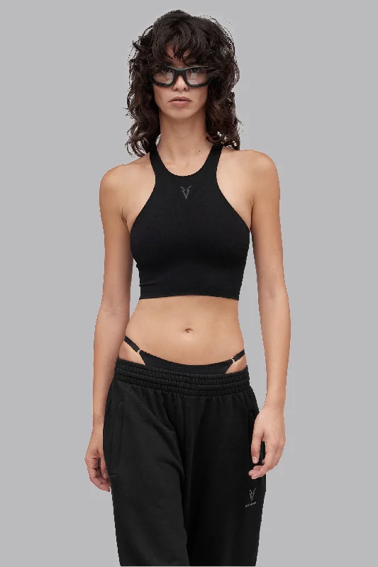 V_RYB SEAMLESS ULTRA LONG SPORTS BRA - Black