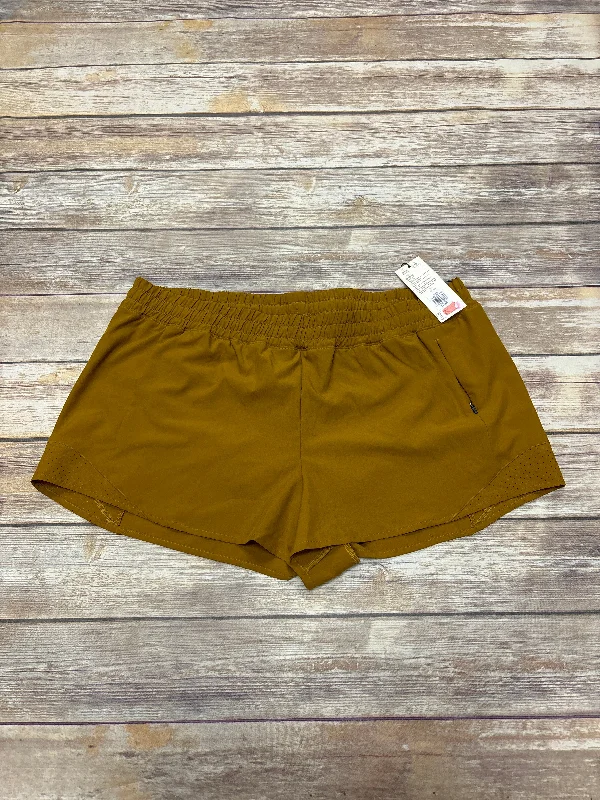 Athletic Shorts By Calia In Gold, Size: Xxl