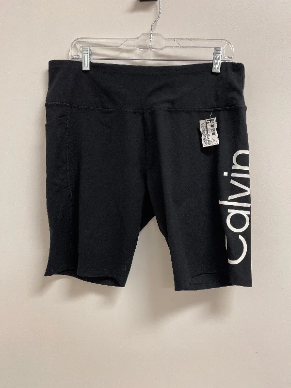 Athletic Shorts By Calvin Klein In Black, Size: 2x