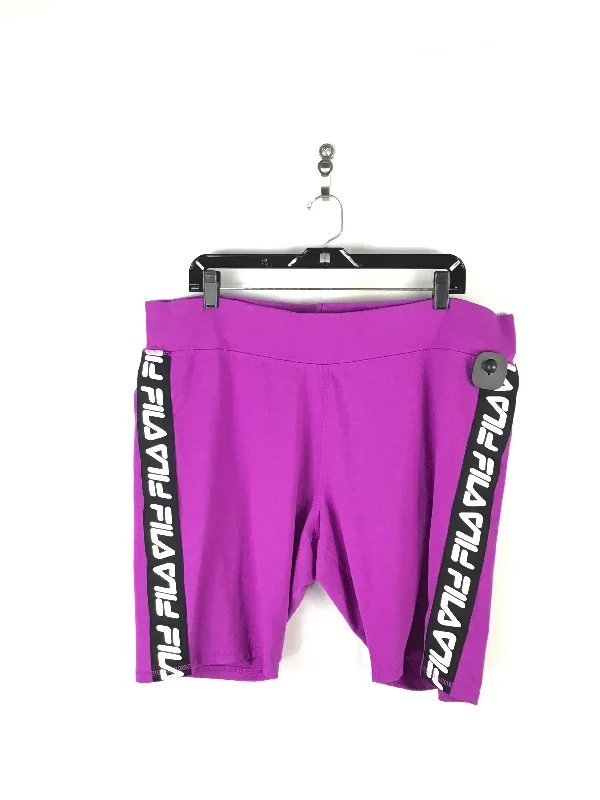 Athletic Shorts By Fila In Purple, Size: 3x