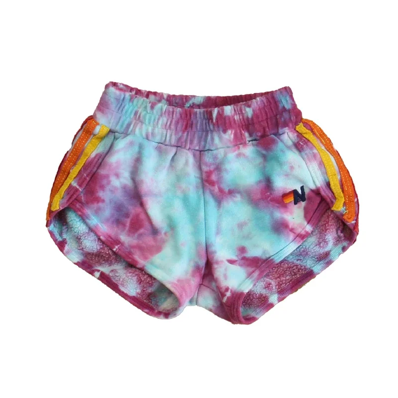 Aviator Nation Girls Purple | Blue Tie Dye Shorts