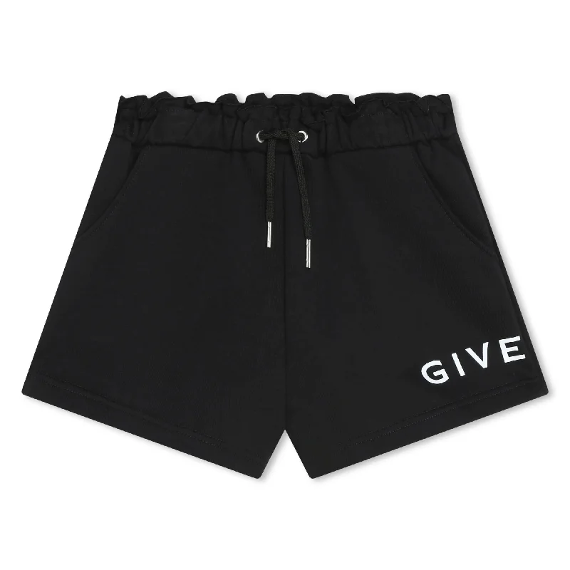 Black Logo Shorts