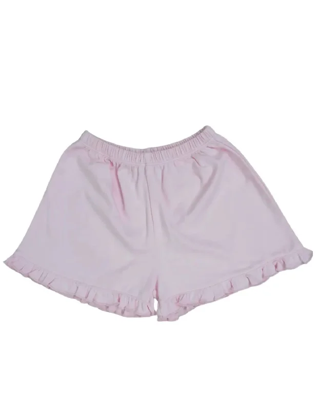 Girls Lilah Ruffle Shorts In Pink