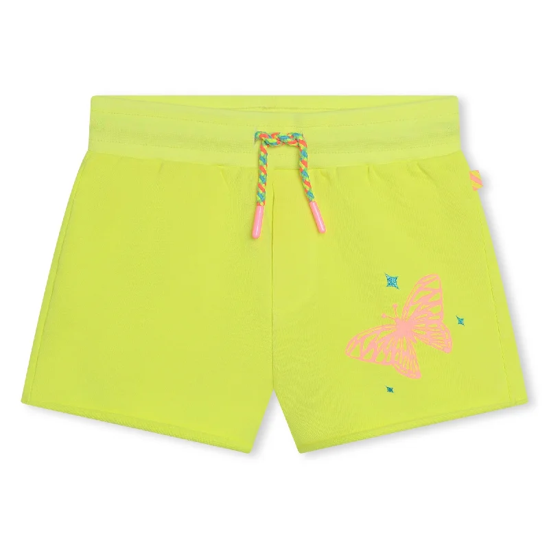 Green Butterfly Graphic Shorts