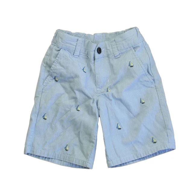 Janie and Jack Girls Blue Sailboats Shorts