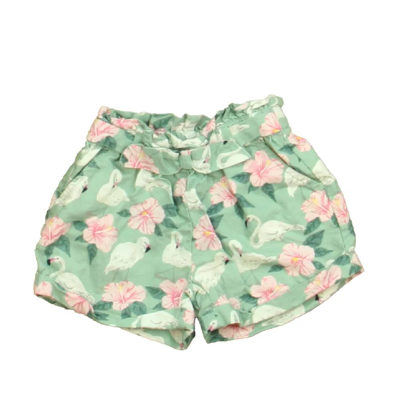 Janie and Jack Girls Green | White Swans Shorts