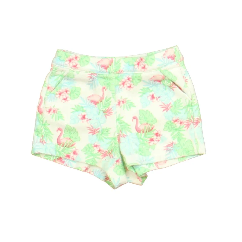 Janie and Jack Girls Ivory | Green | Pink Shorts