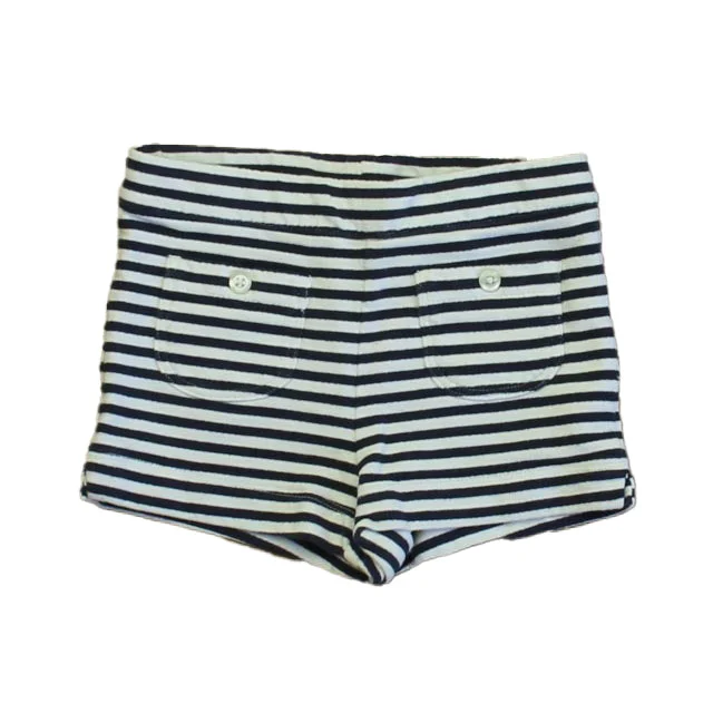 Janie and Jack Girls Navy Stripe Shorts