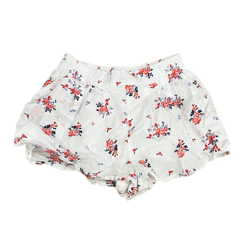 Janie and Jack Girls White Floral Shorts