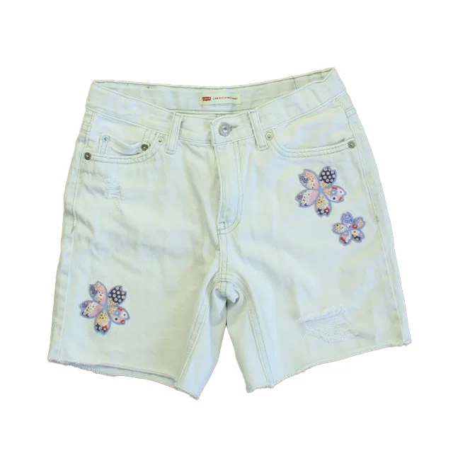 Levi's Girls White Jean Shorts