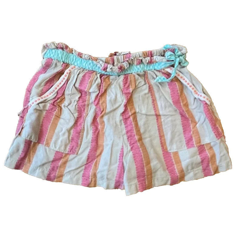 Matilda Jane Girls Pink | Orange Stripe Shorts