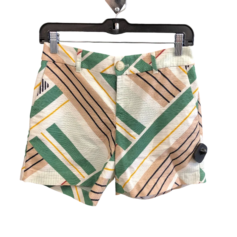 Shorts By Ann Taylor In Green & White, Size: 0