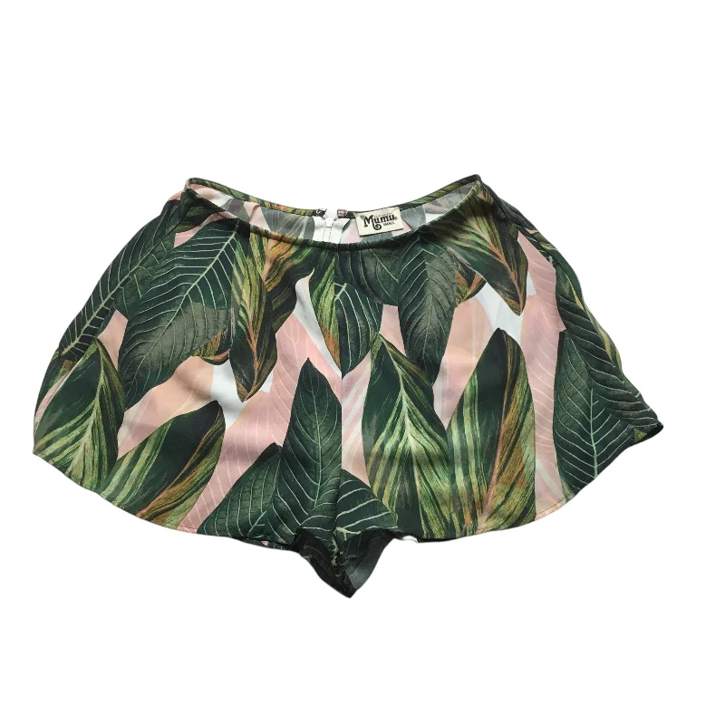 Shorts By Show Me Your Mumu In Green & Pink, Size: S