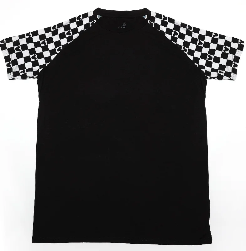 Magic Collection Checkered Ears - Adult Unisex Short Sleeve Bamboo Tee