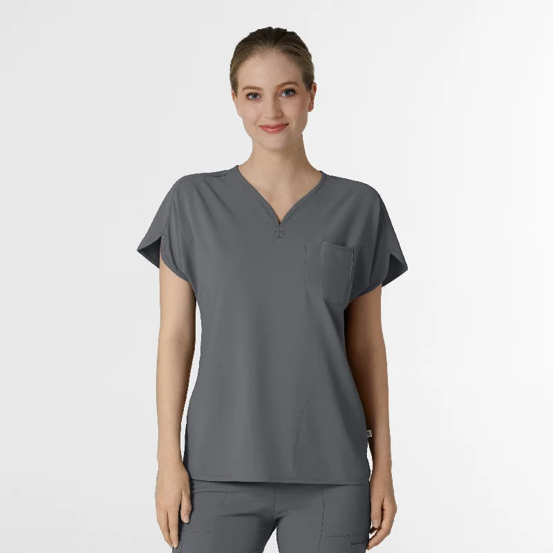 RENEW Women's Dolman Scrub Top - Pewter