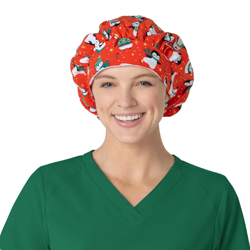 Zoe+Chloe Performance Print Bouffant Scrub Cap - Waddle Wish